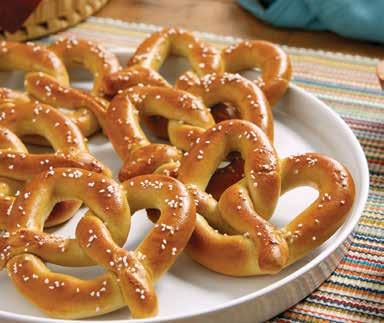 interior, with a fresh baked crunch on the outside No artificial colors and flavors SUPERPRETZEL Bavarian Soft Pretzels The same tradition