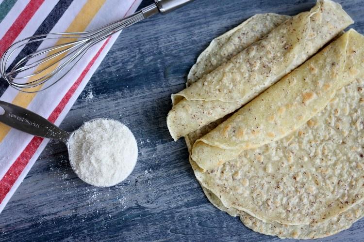 Tortillas This recipe makes twelve 8 coconut flour tortillas. These can be served immediately, stored in the refrigerated for 2 weeks or in the freezer for longer.