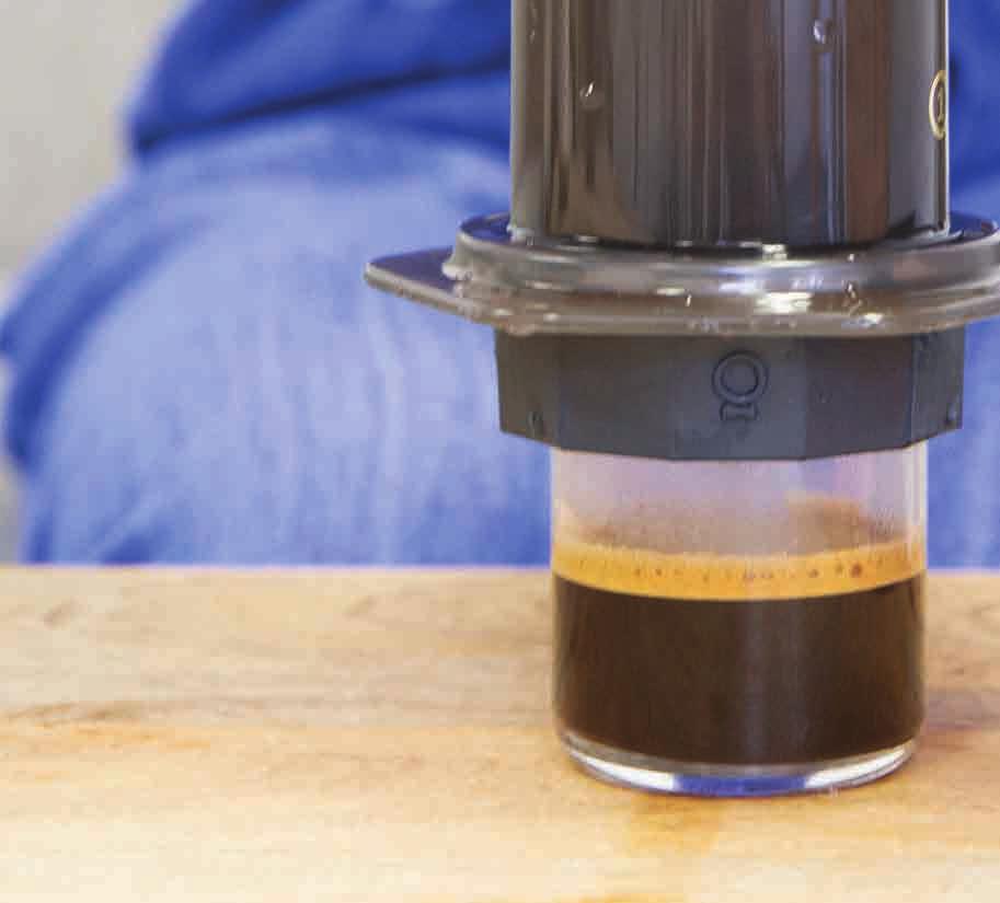 Brew a full immersion without inverting your Aeropress Reusable Metal Filter The