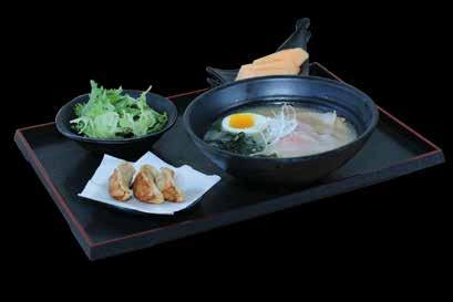 collar hot pot with house sukiyaki broth.