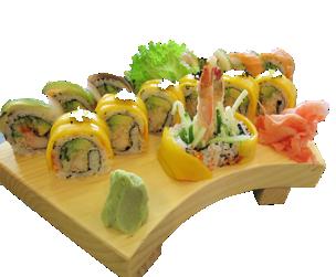 Sushi Special (Tuna roll and 4 pieces of assorted sushi)... L62.