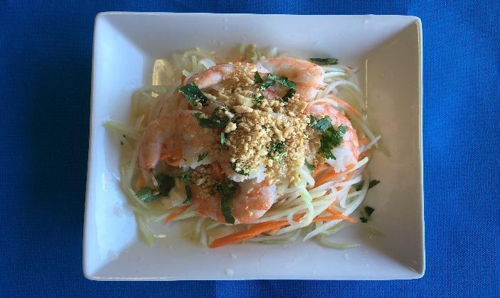 95 Shrimp, lettuce, bean sprout, and vermicelli noodles wrapped in rice paper serve with peanut sauce 2.