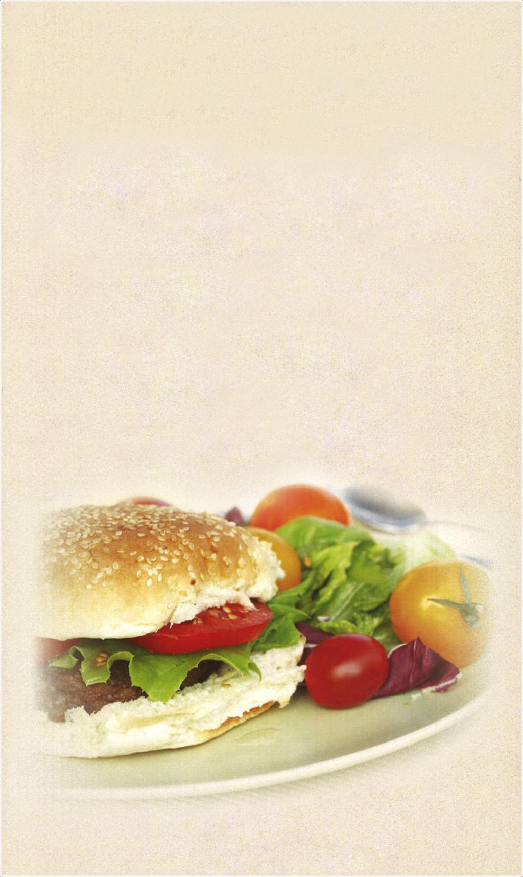 BURGERS All our burgers are served on a fresh sesame seed bun, and include mayonnaise, tomatoes, lettuce, onions and pickles. Include a choice of French fries, soup or salad.