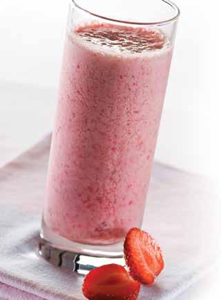 smoothies 3-4 SERVINGS STRAWBERRY BANANA SMOOTHIE 1 cup coconut water ½ cup low-fat vanilla yogurt 2 cups fresh strawberries, stemmed 1 banana, peeled and cut in