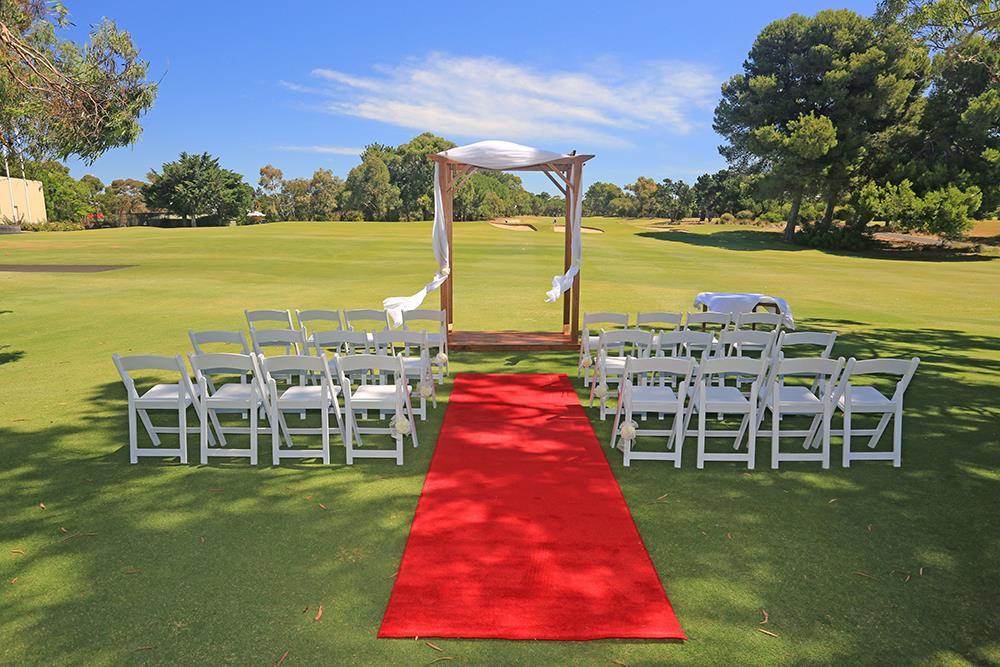 CEREMONIES @ GRANGE Exchange your Wedding vows on the beautiful grounds at The Grange Golf Club Ceremonies can be held on the grounds or balcony from 4:00pm at no charge if you are holding your