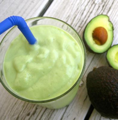 16. Avocado Protein ½ cup coconut water ¼ cup Greek yogurt ½ cup raw kale