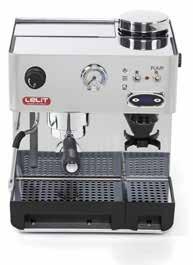 50s line - Lelit Espresso i Data sheets Anita 1 4 3 6 5 Stainless steel appliance body / Tank water level visible from the side and from the front / 3 way solenoid valve to dry up the coffee powder /