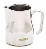 Thermometer PL107 Thermometer in scale C and F. Milk jugs PL101 35 cl Lelit stainless steel milk jug.