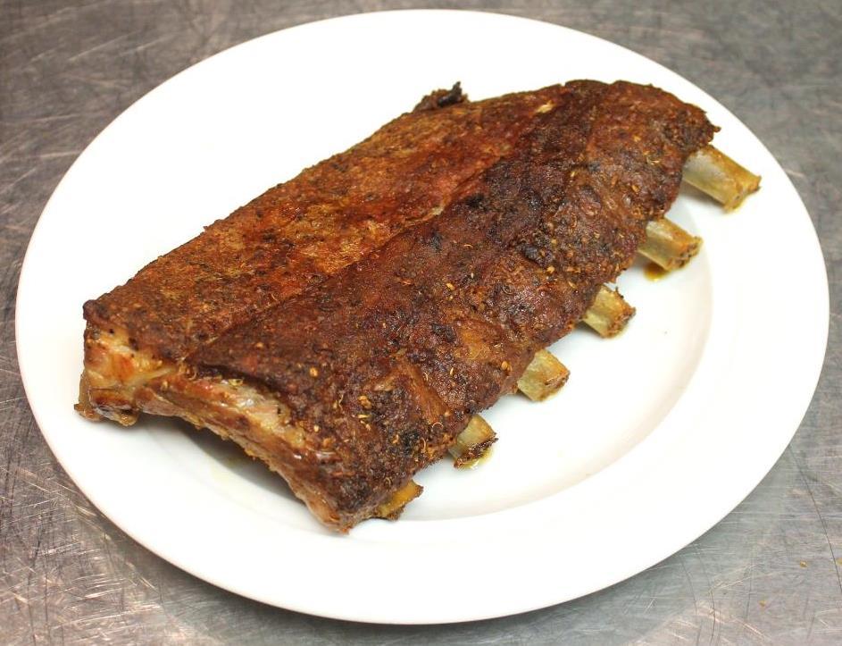 Dry Rubbed Pork Spare Ribs 1. Use full racks of enhanced St. Louis Style ribs or pork spare ribs 2. Score or remove silver skin 3.