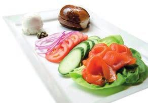 served with sliced tomato, cucumber, red onion. *Substitute Scoop of Tuna Add $1.00 Sides, Scoops and Additions Cream Cheese Regular or Light $3.99 Flavoured Cream Cheese with Chives or Dill $4.