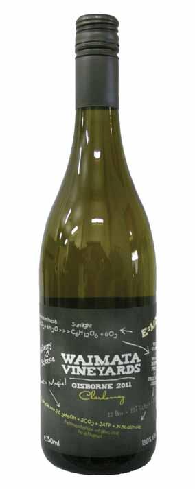 WAIMATA VINEYARDS CHARDONNAY 2011 condition on the 5 th April, retaining the fresh natural acidity which is a feature of this site. Sugar ( o Bx) Titratable ph 21.7 10.8 g/l 3.