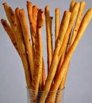 You will make your individual portions to bring home to enjoy. 3) Italian grissini also known as breadsticks. Long, thin, crunchy, addictive.