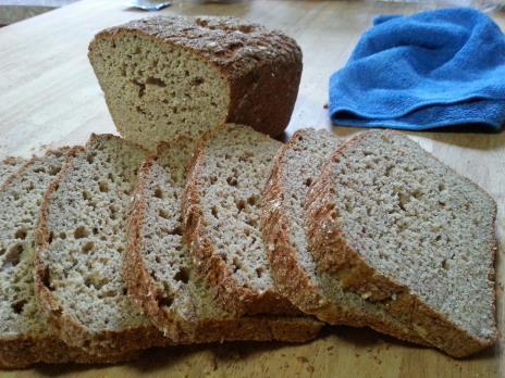 Measure the flour, 2 tsp sugar and the salt into your warm bread mixing bowl. I find that using the regular yeast and eggs in this recipe gives the loaf a lighter texture. Very delicious.