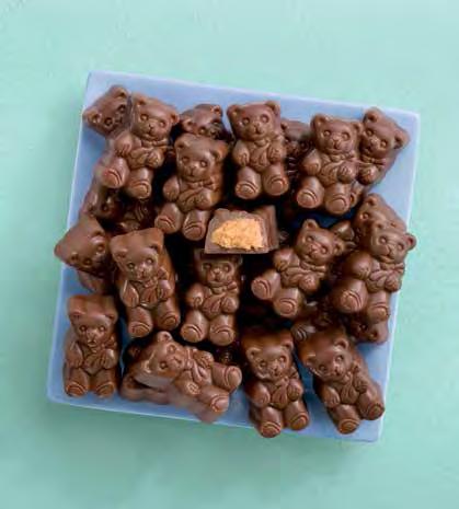 00 Trinkets Peanut Butter Bears Osos de chocolate con relleno de