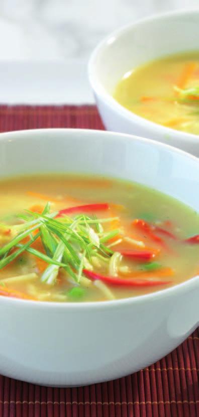 Soups and Starters Creamy Spring Vegetable Soup Light and creamy, this soup is suitable for any season.
