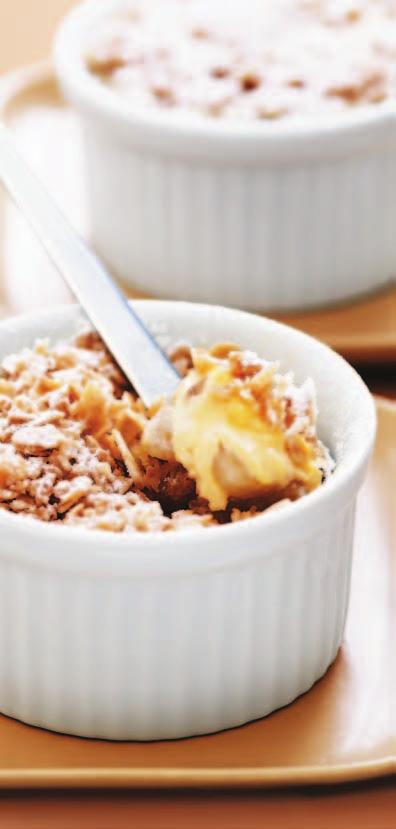 Desserts and Cakes Apple and Raspberry Coconut Custard Crumble Hearty and filling, a fruity crumble is the ultimate comfort food.