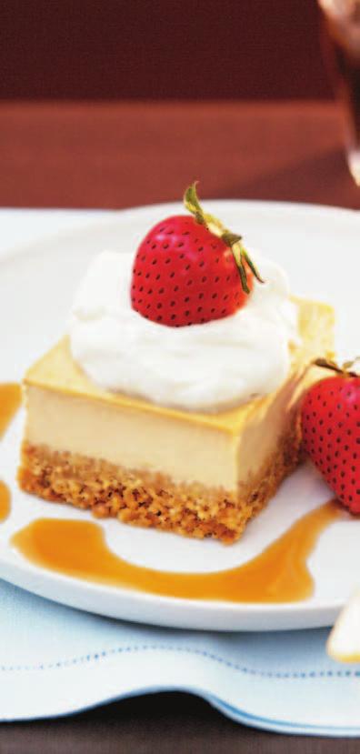 Desserts and Cakes Caramel Cheesecake This creamy, caramel dessert is a luscious finish to a meal.