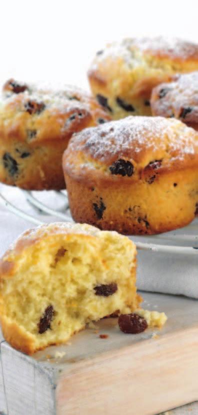 Desserts and Cakes Orange Coconut and Raisin Muffins For a morning tea must-have, you can t go past these muffins.