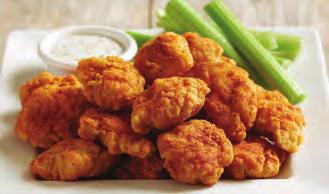 95 Served with celery sticks and ranch for dipping. sboneless t A full pound of all-white-meat boneless wings tossed in your choice of our signature sauces or dry rubs (cal. 870) 11.