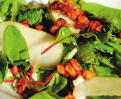 ROQUEFORT PEAR SALAD Yield: 6 Servings TOTAL TIME: 30 minutes 1 head leaf lettuce (torn into bite sized pieces) 3 pears (peeled, cored & chopped) 5 oz.