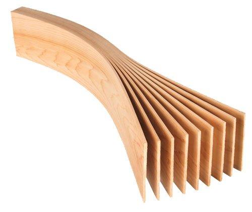 Pembentukan lengkung dibantu dengan acuan atau jig yang dibina mengikut lengkung yang diperlukan.