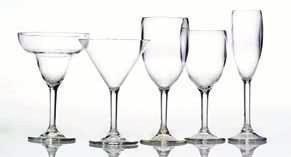 Cocktail glasses, PC type INCLINED H.B.