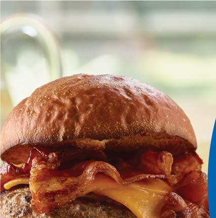 Ground Pork Burger with Smoked Bacon & Cheddar 2 (1lb.) pkgs.