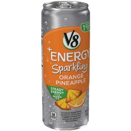 $8.70O V8 Beverages *Must BUY 3 CASES to receive deal!* PACKAGED BEVERAGE 018-737 V8+Energy Sparkling Orange Pineapple 12 12 oz. $17.39 $8.70 $8.