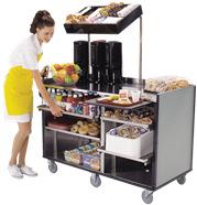 Equipment Garnishes Less space than permanent buffet units Combi-Ovens Charbroilers