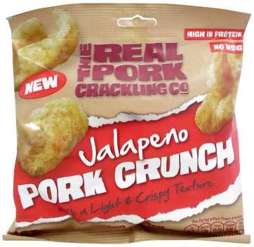 The Real Pork Crackling Jalapeno Pork Crunch The Real Pork Crackling United Kingdom Price: US 1.62 EURO 1.