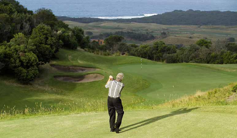 ACCOMMODATION LEISURE FACILITIES DINING & BARS GOLF GOLF The resort s magnificent 18-hole, par 70 championship golf course is consistently rated among Australia s best 100 courses, and offers