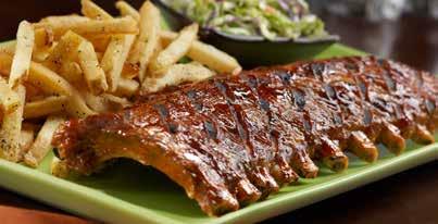 Tony s World Famous Ribs the original baby back ribs All World Famous Rib entrées are served with coleslaw and your choice of one side, unless otherwise noted. Add a dinner salad for just $2.99.