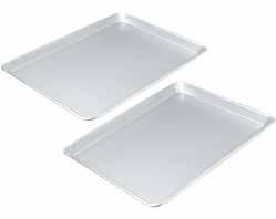 5 COOKIE AND JELLY ROLL PANS 59614 49614 large cookie sheet large cookie sheet, traditional uncoated 59011 small jelly roll pan 59150 59813 true jelly roll pan large jelly roll pan 49129 49150 49813
