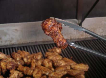 After the Chicken Wings are fully cooked, make sure they are a golden brown color with visible grill marks and that they have a crispy consistency (Figure 7).