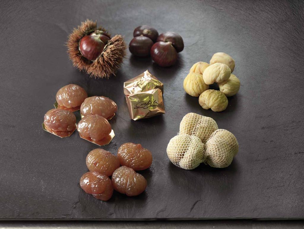 Our Traditional Method of Confection 1 Our expertise begins when we select the chestnuts. The harvesting season is in October and November.