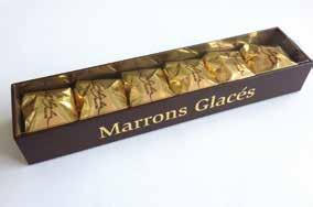/ 12 Marrons Glacés (240 gr) Prestige confectionery box unbranded  Marrons Glacés (570 /