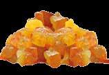 slivers - sugared Candied orange cubes Candied lemon cubes
