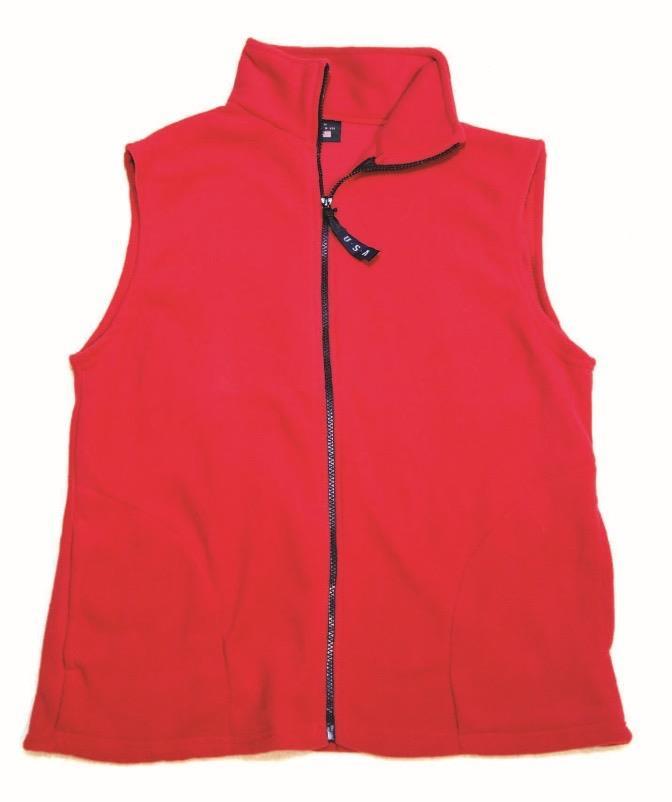 Khaki Olive F01A Adult Full Zip Vest Size:
