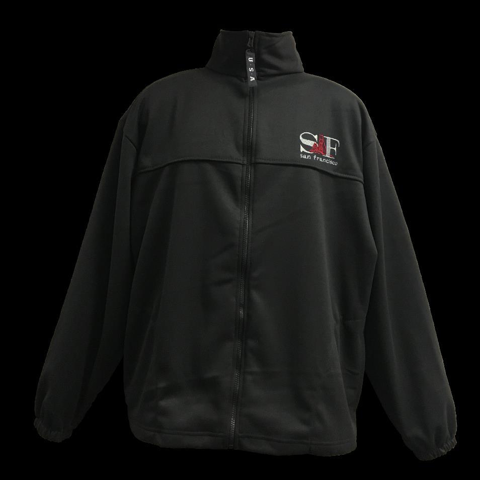 Material: 100% Poly (280GSM) Black Navy S52A Adult Soft Shell Zip Jacket
