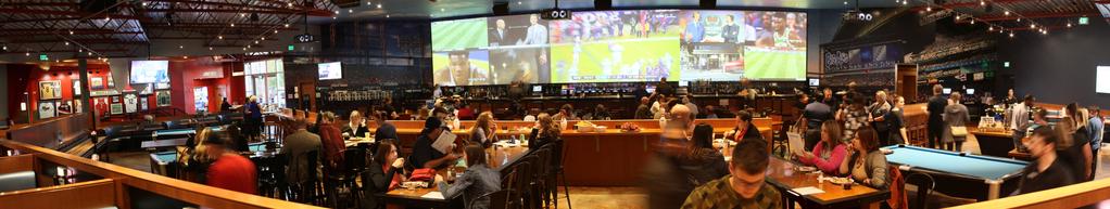 CENTER FIELD In the Heart of our Sports Bar with direct view of our 55 Jumbotron Pool Tables Giant Jenga Shuffleboard Tables Full-Service Bar Ping Pong Connect Four Cornhole Center Field holds 25-125