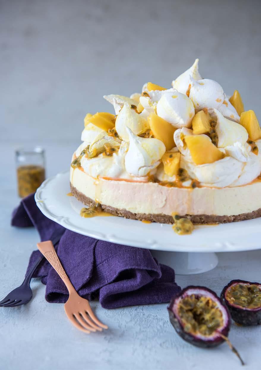 Eton Mess Passionfruit Cheesecake SERVES: 12 PREP: 40 MIN + CHILLING COOK: 70 MIN DIFFICULTY: EASY What s better than a passionfruit cheesecake?