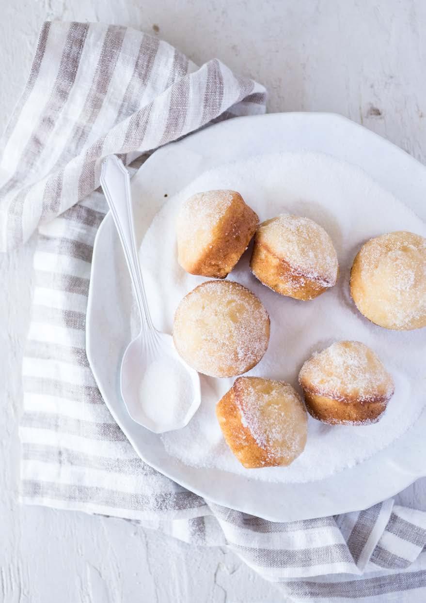 Just like a warm cinnamon doughnut, but baked in mini muffin trays!