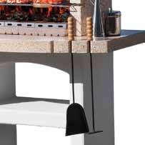 asesembly Biological stainless Barbecue in concrete and granulated marble