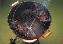 It will take about 45 minutes for fire establish itself. During this time, make sure that lid is left f barbecue.