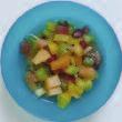 DESSERT Chinese fruit salad Suggested portion sizes Chinese fruit salad Water/diluted fruit juice 1-4 year olds As shown in the photo 100g 1-2 year olds 3-4 year olds 85g 115g These portion sizes are