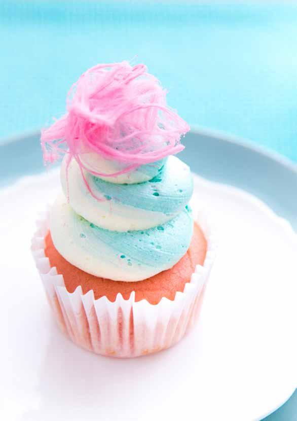 Bubble Gum Fairy Floss Cupcakes SERVES: 12 PREP: 35 MIN COOK: 18 MIN DIFFICULTY: EASY These Bubble Gum Fairy Floss Cupcakes are sure to make you nostalgic about the good old days.