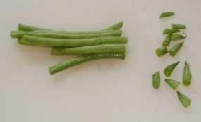 Of course, if your prefer French cut green beans, you can cut the beans lengthwise instead, or you can