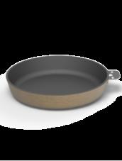 of the heat The high sidewalls increases the volume The nonstick