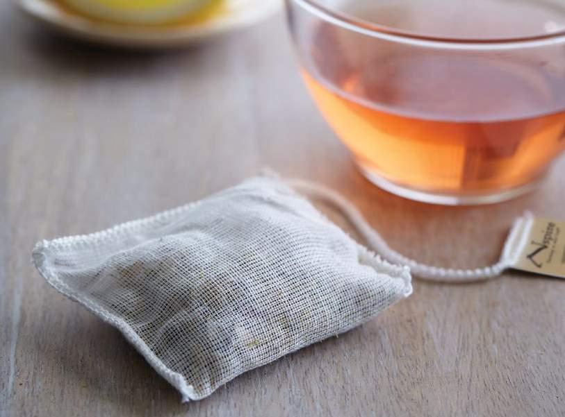 Inspired by Tradition Organic Whole Leaf Teas in Handsewn Cotton Sachets In 1904, tea was shipped in bags by an importer and accidentally steeped.