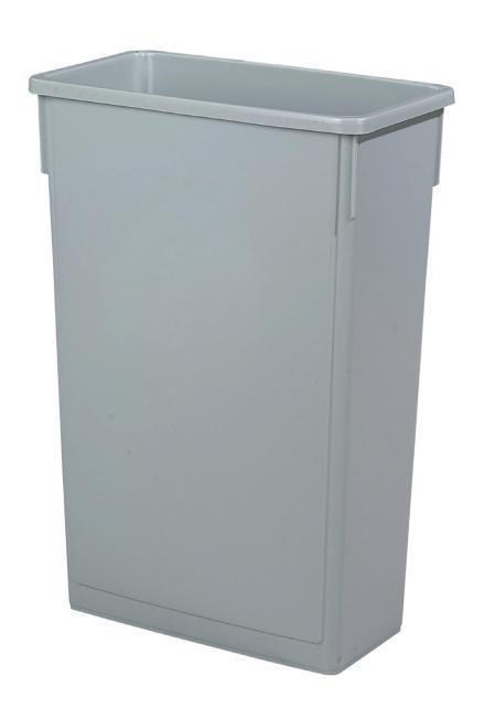 Skips, bins & storage Recycling Grey Slim Recycling Bin 87L 3487 L 286mm x W 506mm x H 755mm 39.